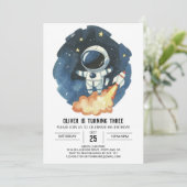 Invitation Enfants de l'espace bohémien Astronaut garçon anni (Debout devant)