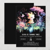 Invitation Enfants Digital Tiger Anniversaire (Devant / Derrière)