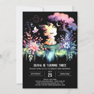 Invitation Enfants Digital Tiger Anniversaire
