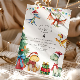 Invitation Enfants Dinosaur fête d'anniversaire