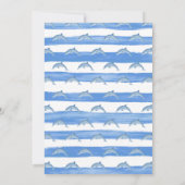 Invitation Enfants Dolphin Splash fête d'anniversaire (Dos)