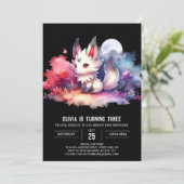 Invitation Enfants doux Wolf Anniversaire (Debout devant)