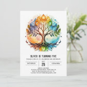 Invitation Enfants Dreamlike Tree Anniversaire (Debout devant)