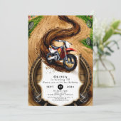 Invitation Enfants en moto rapide Anniversaire (Debout devant)