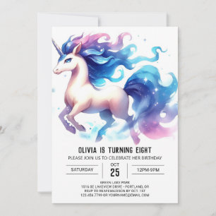 Invitation Enfants enchantés Cheval Anniversaire
