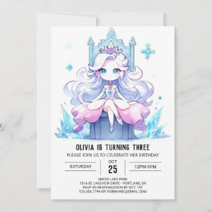 Invitation Enfants enchantés princesse Anniversaire