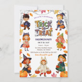 Invitation Enfants fête d'Halloween "des bonbons ou un sort"  (Devant)