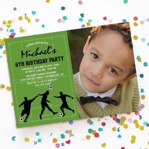 Invitation Enfants Football Anniversaire Photo