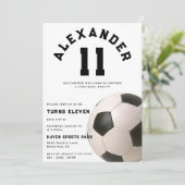 Invitation Enfants Football fête d'anniversaire (Debout devant)