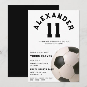 Invitation Enfants Football fête d'anniversaire
