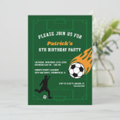 Invitation Enfants Football fête d'anniversaire (Debout devant)