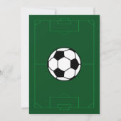 Invitation Enfants Football fête d'anniversaire (Dos)