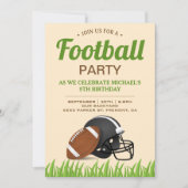 Invitation Enfants Football fête d'anniversaire (Devant)