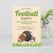 Invitation Enfants Football fête d'anniversaire (Debout devant)