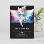 Invitation Enfants Fun Fairy Anniversaire (Debout devant)