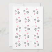 Invitation Enfants Funny Kitty Kitten Visage fête d'anniversa (Dos)