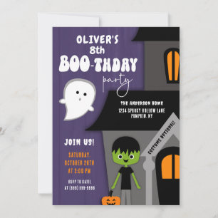 Invitation Enfants garçon Halloween fête d'anniversaire