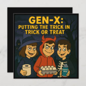 Invitation Enfants Gen-X : Maîtres du mal (Devant / Derrière)