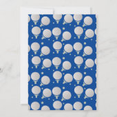 Invitation Enfants Golf Balls Anniversaire Fête Green Invitat (Dos)