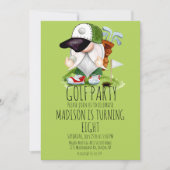 Invitation Enfants Golf Gnome Sports Anniversaire (Devant)