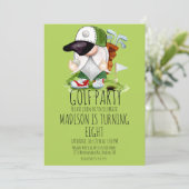 Invitation Enfants Golf Gnome Sports Anniversaire (Debout devant)