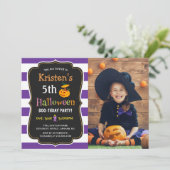 Invitation Enfants Halloween Anniversaire Costume de fête Pho (Debout devant)