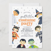 Invitation Enfants Halloween Costume fête Anniversaire (Devant)