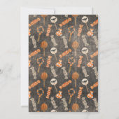 Invitation Enfants Halloween Fête d'anniversaire Trick Treat  (Dos)