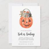 Invitation Enfants Halloween Trick ou partie de traitement (Devant)
