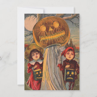 Invitation Enfants Halloween vintage / Carte Plat