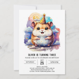 Invitation Enfants Hamster Funland