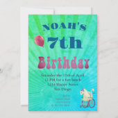 Invitation Enfants handicapés Dragon Green Anniversaire (Dos)