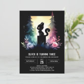 Invitation Enfants Happy Chat Anniversaire (Debout devant)