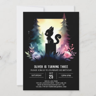 Invitation Enfants Happy Chat Anniversaire