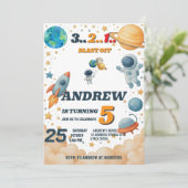 Invitation Enfants individuels Espace extra-atmosphérique Ann (Debout devant)