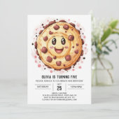 Invitation Enfants Joyeux biscuits Whimsical Anniversaire (Debout devant)