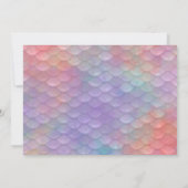 Invitation Enfants Magique Sirène Anniversaire Photo (Dos)