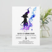 Invitation Enfants mignons Anniversaire magique (Debout devant)