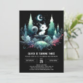 Invitation Enfants mignons Chat Anniversaire (Debout devant)