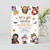 Invitation Enfants mignons Halloween Costume fête Anniversair (Debout devant)