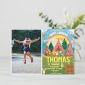 Invitation Enfants modernes d'anniversaire mignons (Debout devant)