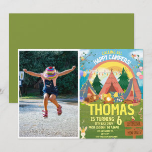 Invitation Enfants modernes d'anniversaire mignons