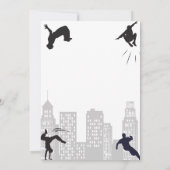 Invitation Enfants Parkour fête anniversaire (Dos)