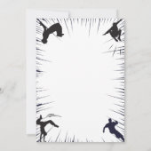 Invitation Enfants Parkour Obstacle Course fête Anniversaire (Dos)