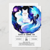 Invitation Enfants Pastel Fox Aventure Anniversaire (Devant / Derrière)