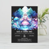 Invitation Enfants Princesse Anniversaire (Debout devant)