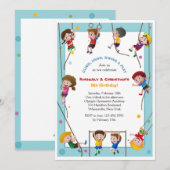 Invitation Enfants qui Grimpent (Devant / Derrière)