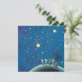 Invitation Enfants Regardant Night Sky (Debout devant)