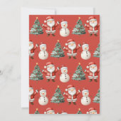 Invitation Enfants Santa Claus Soirée de Noël (Dos)