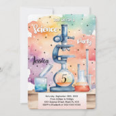 Invitation Enfants Science Anniversaire (Devant)
